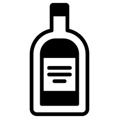 Alcoholic bottle icon