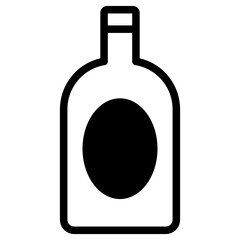 Alcoholic bottle icon