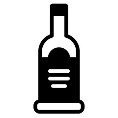 Alcoholic bottle icon