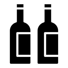 Alcoholic bottle icon