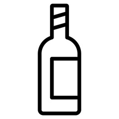 Alcoholic bottle icon