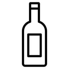 Alcoholic bottle icon