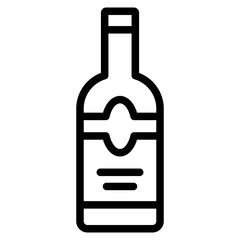 Alcoholic bottle icon