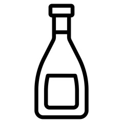 Alcoholic bottle icon
