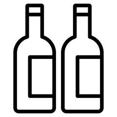 Alcoholic bottle icon