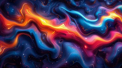 Colorful Swirl in Computer Generated Image