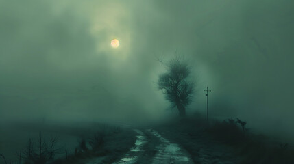fog in the fields