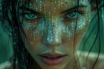 Close-Up of Woman With Green Eyes