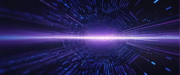 Fototapeta premium abstract background of coding software for artificial intelligence, blue and violet tone