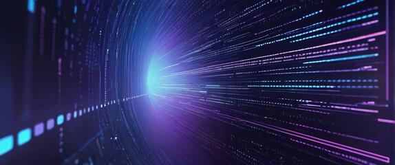 Fototapeta premium abstract background of coding software for artificial intelligence, blue and violet tone