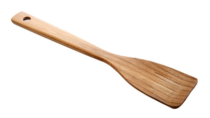 Wooden cooking spatula . isolated on transparent background.