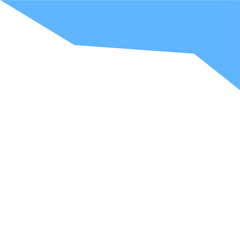 Blue Curve Lines, Abstract Design Element for Top and Bottom Page Websites. Modern Divider Shape Template for Website Pictogram Collection. Isolated Vector Illustration