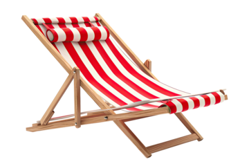 beach chair isolated on white
