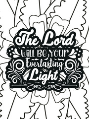 Religious quotes Coloring Book Pages Religious quotes for  Relaxation and Stress Relief on Flowers Patterns