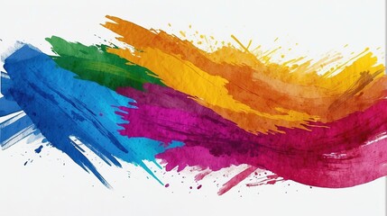 Vibrant Watercolor Brush Stroke