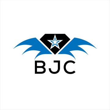BJC letter logo. technology icon blue image on white background. BJC Monogram logo design for entrepreneur and business. BJC best icon.	
