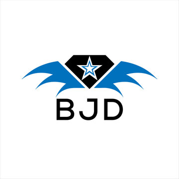 BJD letter logo. technology icon blue image on white background. BJD Monogram logo design for entrepreneur and business. BJD best icon.	
