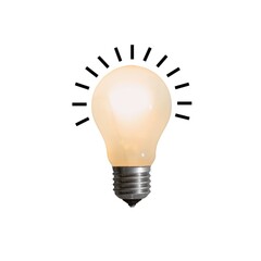 The light bulb ideas creative thinking concept