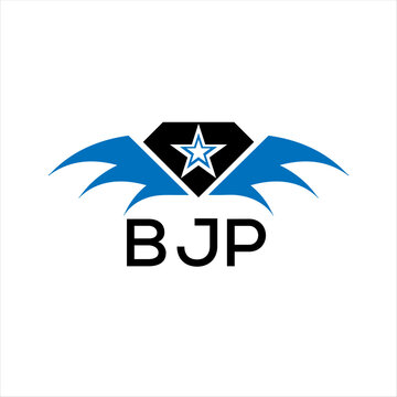 BJP letter logo. technology icon blue image on white background. BJP Monogram logo design for entrepreneur and business. BJP best icon.	
