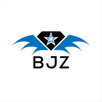 BJZ letter logo. technology icon blue image on white background. BJZ Monogram logo design for entrepreneur and business. BJZ best icon.	
