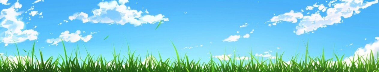 Clouds Over Green Field