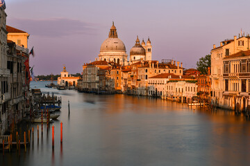 Fototapeta na wymiar View of the Basilica of Santa Maria della Salute, Venice, Italy