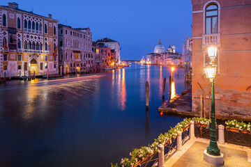 View of the Basilica of Santa Maria della Salute, Venice, Italy - obrazy, fototapety, plakaty