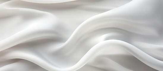 Close-up of textured white fabric with large wave