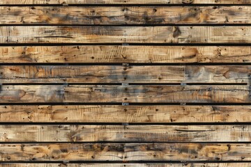 Close-Up of Wooden Plank Wall