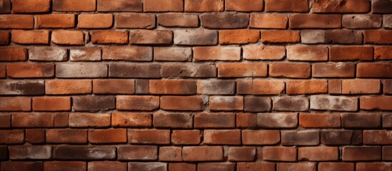 Brick wall displaying texture in close-up