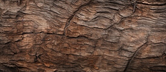Rough textured tree trunk close-up