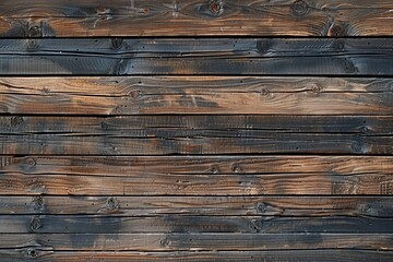 Close-Up of Wooden Wall Planks
