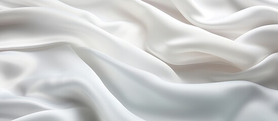 Obraz premium Close up of folded white textile