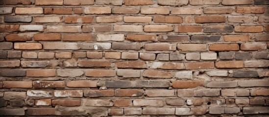 Close up of a brick wall with a small window