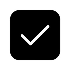 Checkmark yes blue green icon vector graphic element symbol illustration on a Transparent Background