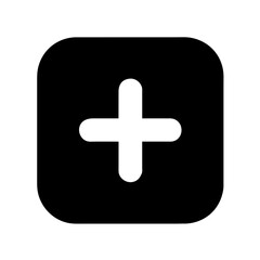 Obraz premium Medical Plus icon vector silhouette graphic element symbol clipart illustration on a Transparent Background