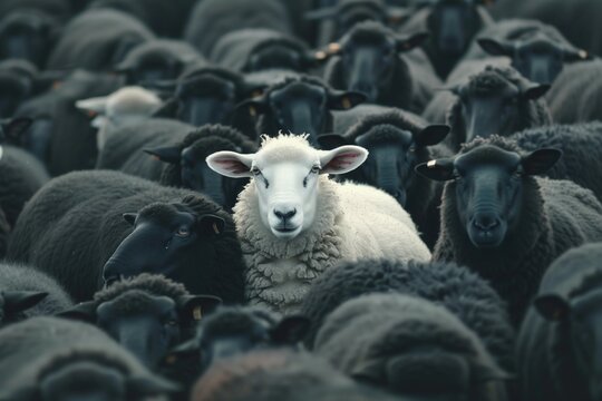 A white sheep among the black ones