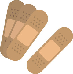 Set of Band-Aids Medical Hospital Icon.
