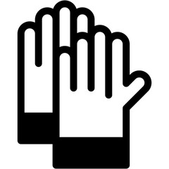 Obraz premium gloves, hand, protection, ruber, safety Icon