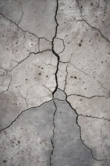 Obraz premium Weathered Concrete: Fine Cracks and Industrial Charm. generative AI