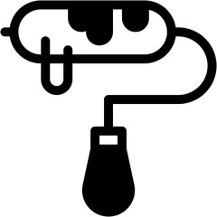 Paint roller, paint tool, painting roller, brush, renovation Icon