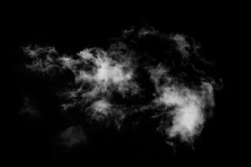 Textured Smoke,Abstract black,isolated on black background