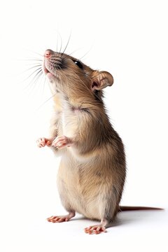 rat on a white background. generative ai