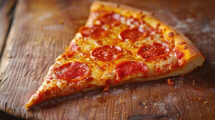A close up of a delicious slice of pizza