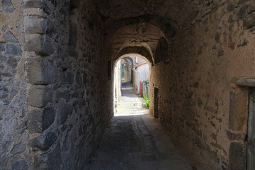 Il villaggio di Groppo nel comune di Sesta Godano in provincia di La Spezia, Liguria, Italia.