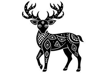 deer silhouette vector art 