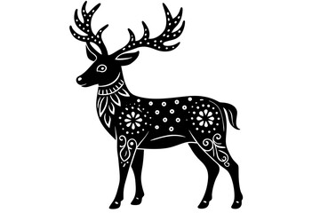 deer silhouette vector art 