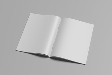 Letter magazine mockup A4