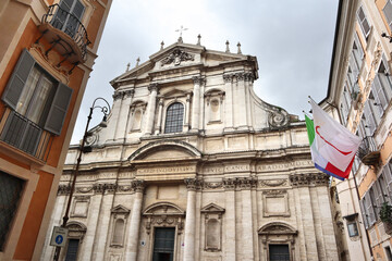 Fototapeta na wymiar Church of San Macuto in Rome, Italy 