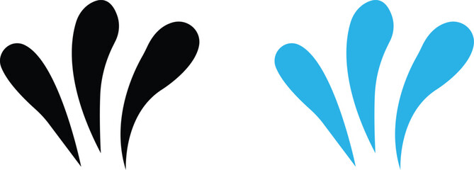 Water drops. Cartoon tears, nature splash elements. Isolated transparent background raindrop or sweat, wet droplets of dew shapes collection aqua vector set of silhouette droplet, drop liquid icons.